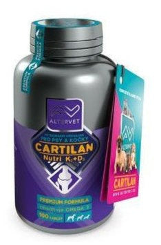 CARTILAN NUTRI K2+D3 100tbl - doplněk stravy pro zajištění optimálního zdraví kostí a kloubů s vitaminem K2 a D3, které podporují vstřebávání vápníku.