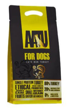 Granule pro psy AATU Dog 80/20 s krůtím masem, 1,5 kg balení.