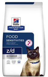 Hill's Prescription Diet Z/D Food Sensitivity 3kg – Krmivo pro kočky s potravinovými alergiemi, balení 3kg.