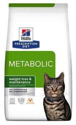 Hill's Fel. PD Adult Metabolic Weight & Loss, balení 1,5 kg, ideální pro podporu hubnutí a udržení zdravé hmotnosti dospělých koček.