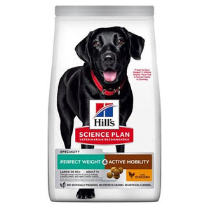 Hill's Can. SP Perfect Weight&Mobility Adult Large 12kg – krmivo pro dospělé psy velkých plemen pro udržení optimální váhy a pohyblivosti, balení 12 kg.