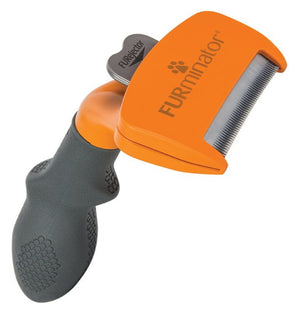 FURminator hrablo S Long Hair pro psy – hrablo pro malé dlouhosrsté psy, péče o hustou srst, odstranění podsady, nástroj proti línání a zacuchání srsti