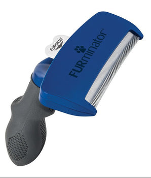 FURminator hrablo L Short Hair pro psy – hrablo pro krátkosrsté psy, vyčesávání srsti, odstranění podsady, péče o krátkou srst, nástroj proti línání