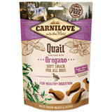 Carnilove Dog Semi Moist Snack Quail&Oregano 200g - pamlsky pro psy s křepelčím masem a oreganem, podpora zdraví.