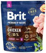 Brit Premium Dog by Nature Junior S 1kg - Výživné krmivo pro rostoucí psy malých plemen.