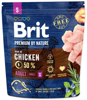 Brit Premium Dog by Nature Adult S 1kg - Výživné krmivo pro dospělé psy malých plemen.
