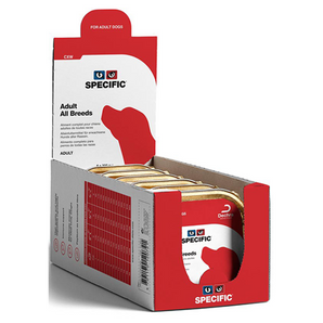 Balení šesti konzerv Specific CXW pro dospělé psy všech plemen, 300g.
