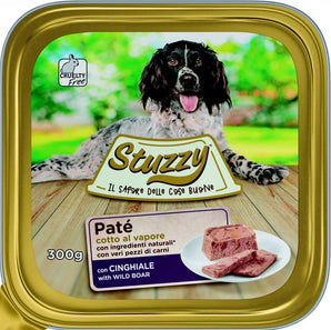 Stuzzy Dog vanička Adult Paté, divočák, 300 g, šťavnaté krmivo pro psy.