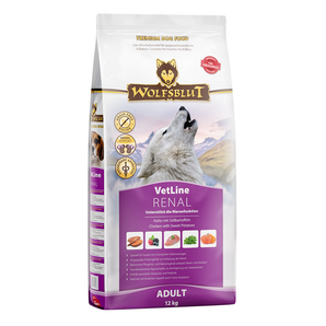 Granule Wolfsblut Dog VetLine Renal pro psy s ledvinovou dietou, 12 kg.