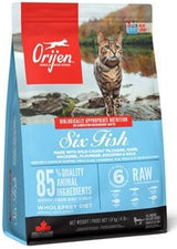 Orijen Cat Six Fish 1,8 kg – Krmivo pro kočky s šesti druhy ryb, balení 1,8 kg.