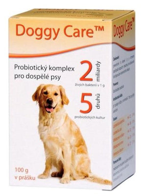Doggy Care Adult Probiotika plv 100g - vysoce kvalitní probiotika pro psy pro podporu zdraví trávicího systému a posílení imunity.