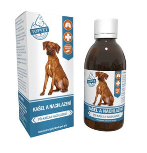 Kašel a nachlazení sirup pro psy TOPVET 200ml