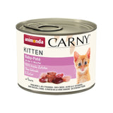 Carny Baby Paté Hovězí & Kuře 200g – Baby paté konzerva pro koťata s hovězím a kuřetem, balení 200 g.