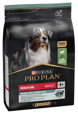 ProPlan Dog Adult Medium Sensitive Digest Lamb 3kg - balení suchého krmiva pro dospělé psy střední velikosti s citlivým trávením, jehněčí, 3 kg.