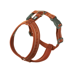 Postroj Hurtta Casual ECO skořicový 80-90cm - Ekologický postroj pro větší psy, navržený pro dlouhé procházky a venčení.