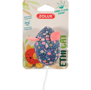 Hračka kočka ETHICAT FLORAL myš catnip Zolux