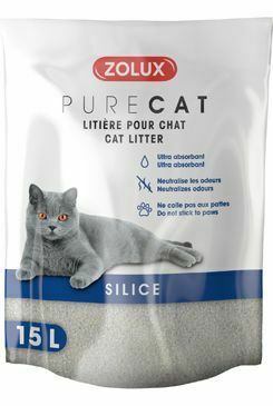 Podestýlka PURECAT natural silica 15l – Podestýlka na bázi silikátu, balení 15 l.