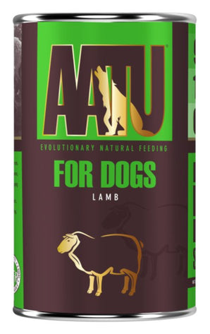 Konzerva pro psy AATU Dog Wild Lamb 400g s divokým jehněčím masem.