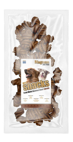 Magnum Uzlík jerky 12,5cm/25ks - balení 25 kusů uzlíků z jerky o délce 12,5 cm pro psy.