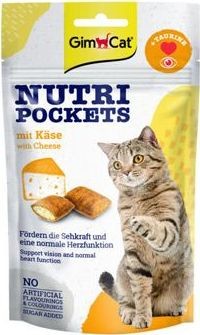 GimCat Pamlsky pro kočky sýrové 60g – Sýrové pamlsky pro kočky, obohacené o vitamíny, balení 60g