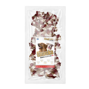Magnum Rawhide Small Braid 2,5" červená, 6,5 cm, 40 ks - žvýkací pamlsek pro psy.