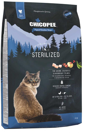 Chicopee HNL CAT Sterilized 1,5 kg – Krmivo pro sterilizované kočky, balení 1,5 kg.