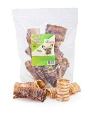 NATURECA pochoutka Hovězí hrtany sušené krátké 1kg balení.