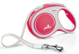 Vodítko FLEXI Comfort M pásek 5m/25kg červená.