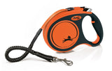 Vodítko FLEXI Xtreme L pásek 5m/65kg oranžová pro velké psy.