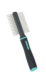 Oboustranný hřeben pro psy, ideální pro důkladné česání srsti.