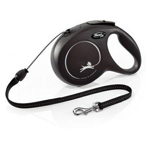 Vodítko FLEXI Classic NEW M lanko 8m/20kg černá pro psy.