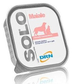 SOLO Maiale 100% (vepřové) vanička 300g - Vepřové maso v čisté formě, skvélé pro posílení svalů a podporu zdraví zvířat.