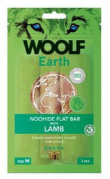 WOOLF pochoutka Earth NOOHIDE M Lamb 90g - Pamlsek z jehněčího masa, ideální pro malé psy se sensistivním trávením.