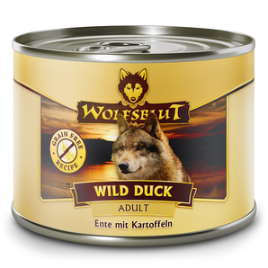 Konzerva Wolfsblut Dog Adult Wild Duck s kachním masem pro dospělé psy, 200 g.