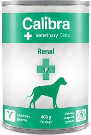Calibra VD Dog konzerva Renal, 400 g, dieta pro psy s onemocněním ledvin.
