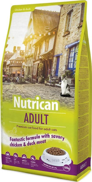 Nutri Can Cat Adult 10 kg – Krmivo pro dospělé kočky, balení 10 kg.