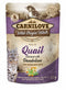 Carnilove Cat Pouch Quail & Dandelion sterilized 85g - kapsička s křepelkou a pampeliškou pro sterilizované kočky.