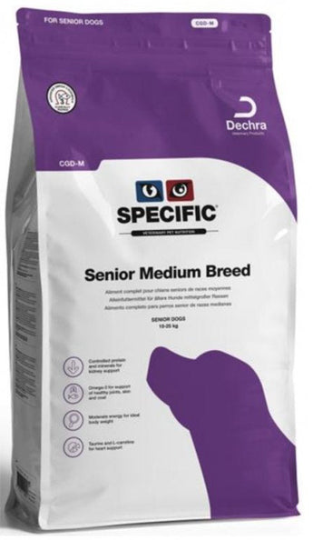 Balení krmiva Specific CGD-M pro středně velké starší psy, 4 kg.