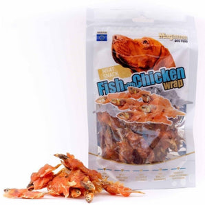 Magnum Fish with Chicken wrap 80g - pochoutka pro psy s rybou a kuřecím masem, 80g balení
