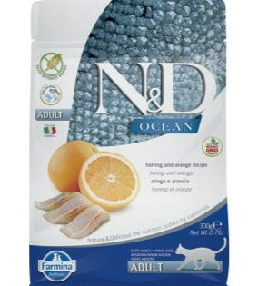 N&D OCEAN CAT Adult Herring & Orange 300g