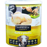 Topstein Kuře v plechu, 800 g, lahodná konzerva pro psy.