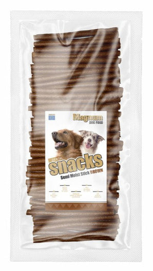 Magnum Tyčka jerky brown 12,5cm/100ks - balení 100 kusů hnědých masových tyček o délce 12,5 cm.
