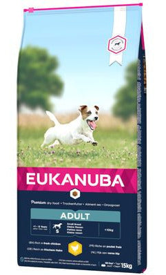 Eukanuba Dog Adult Small 15kg – Krmivo pro dospělé psy malých plemen, balení 15kg
