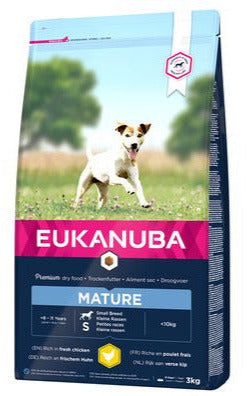 Eukanuba Dog Mature Small 3kg – Krmivo pro dospělé psy malých plemen, balení 3kg
