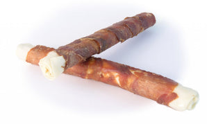 Magnum Rawh.Roll wrap. by Duck 10"/170g 2ks - balení dvou kachních žvýkacích rolí pro psy, 10 palců dlouhé, 170g.