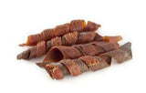 WANT Dog poch. Vepřové spirály s kuřecím masem 160g - Pamlsky v podobě vepřových spirál s kuřecím masem, skvělé pro dlouhotrvající žvýkání a podporu zdraví zubů.