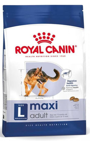 Royal Canin Maxi Adult 15kg – Kompletní krmivo pro dospělé psy velkých plemen, podpora vitality, balení 15kg.
