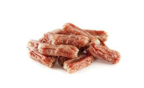 WANT Dog poch. Kachní mini klobása 100g - Mini kachní klobásky, ideální pro malé psy jako pamlsek na cesty.
