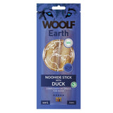 WOOLF pochoutka Earth NOOHIDE L Sticks with Duck 85g - Kachní pamlsky pro psy, ideální pro zdraví zubů a celkovou kondici.