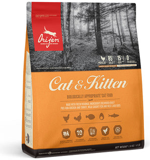 Orijen Cat Original 1,8 kg – Kompletní krmivo s vysokým obsahem živočišných bílkovin, balení 1,8 kg.